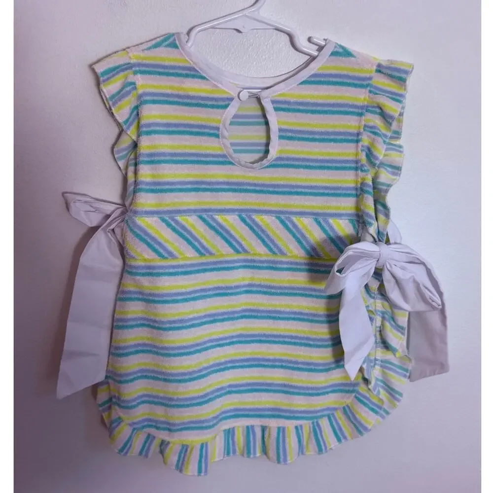 The Beaufort Bonnet Company Striped tie side Cover up size 5